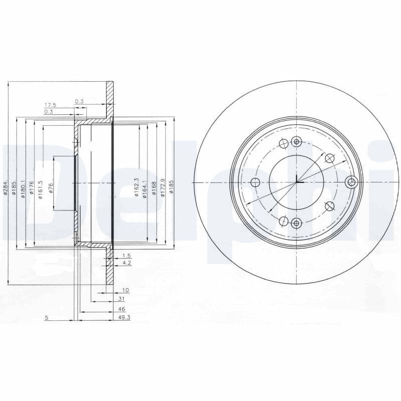 Disc frana DELPHI BG4012