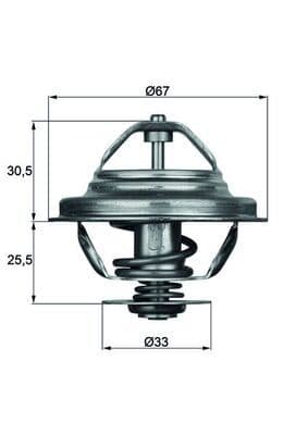 termostat,lichid racire MAHLE BEHR TX 27 80D