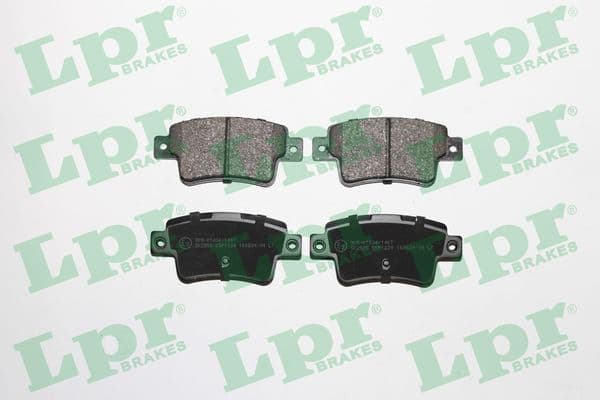 set placute frana,frana disc LPR 05P1224