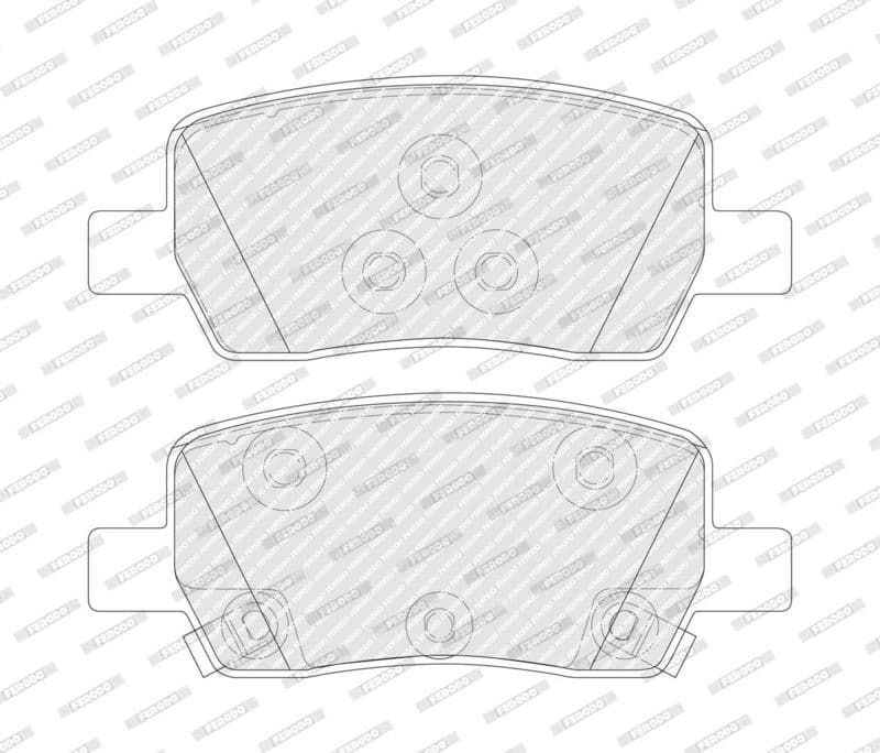 set placute frana,frana disc FERODO PREMIER ECO FRICTION FDB5488