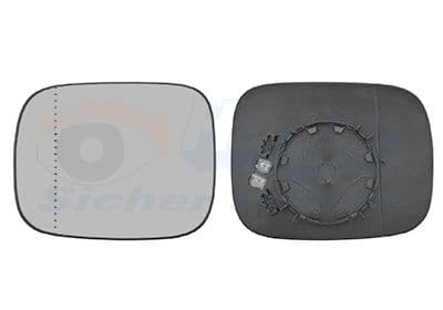 Sticla oglinda, oglinda retrovizoare exterioara VAN WEZEL * HAGUS * 5938835
