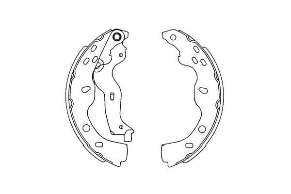 Set saboti frana KAVO PARTS KBS-8914
