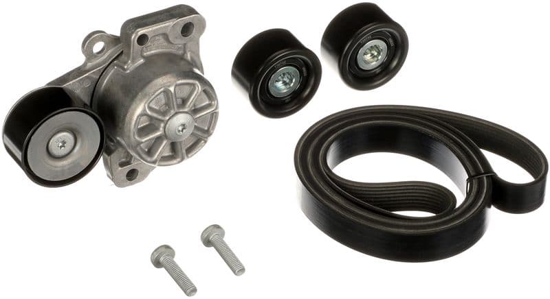 Set curea transmisie cu caneluri GATES FleetRunner™ Micro-V® K018PK2553HD