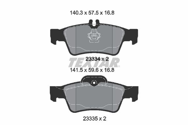 set placute frana,frana disc TEXTAR Q+ 2333403