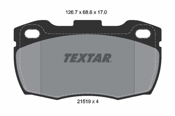 set placute frana,frana disc TEXTAR Q+ 2151902
