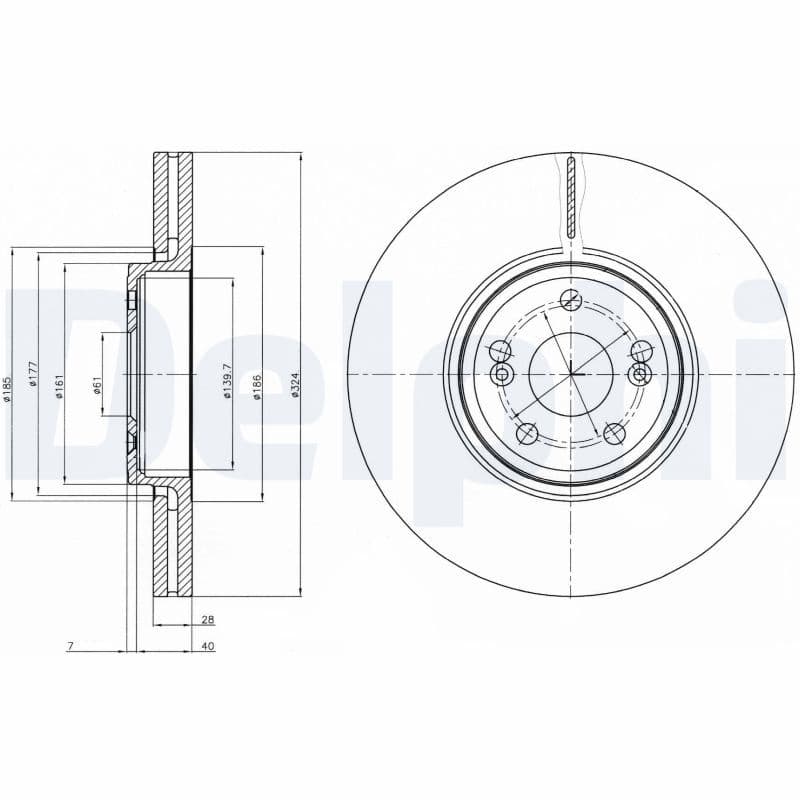 Disc frana DELPHI BG9687