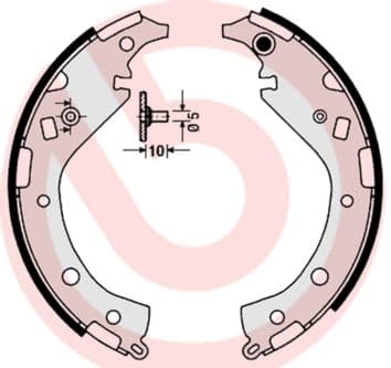 Set saboti frana BREMBO ESSENTIAL LINE S 83 549