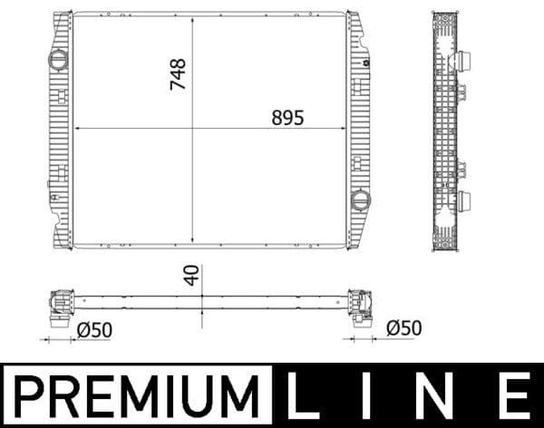 Intercooler, compresor MAHLE BEHR *** PREMIUM LINE *** CI 538 000P
