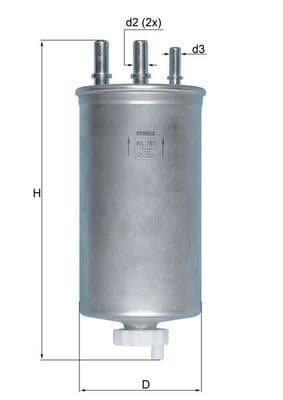 filtru combustibil MAHLE KL 781