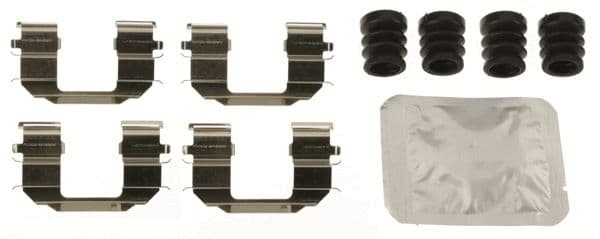 Set accesorii, placute frana TRW PFK698