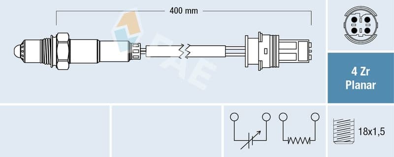 Sonda Lambda FAE 77445