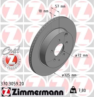 Disc frana ZIMMERMANN COAT Z 370.3059.20