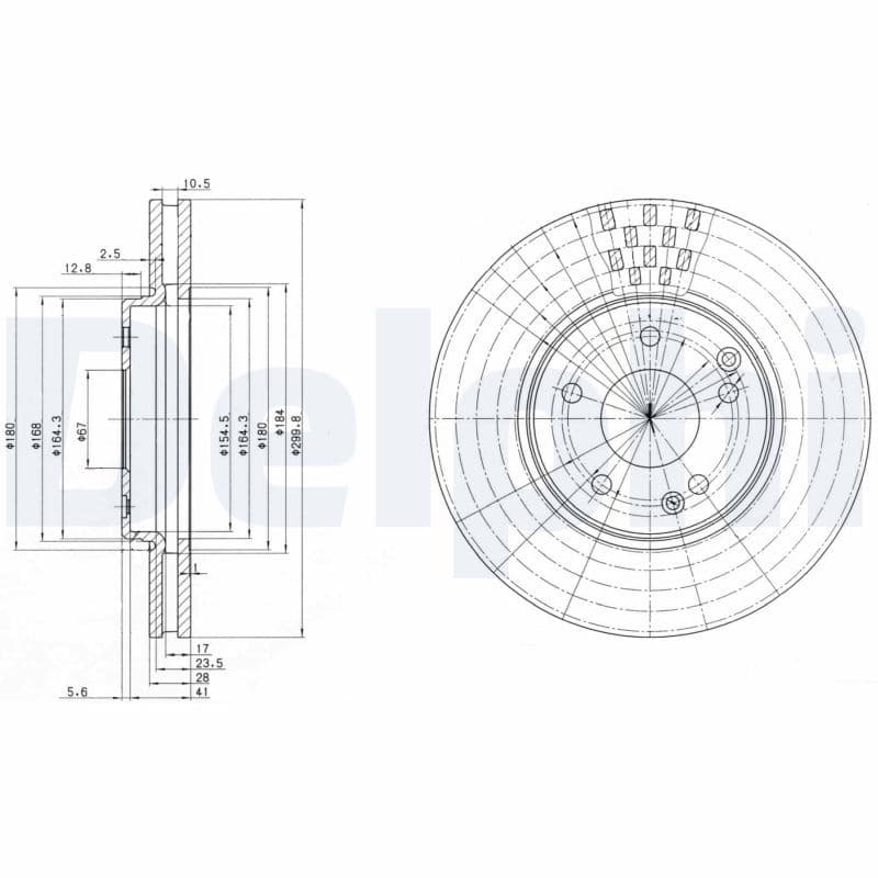 Disc frana DELPHI BG3396