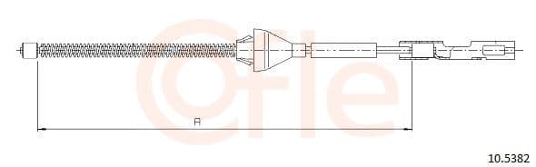 Cablu, frana de parcare COFLE 10.5382