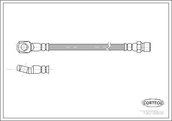 Furtun frana CORTECO 19018806