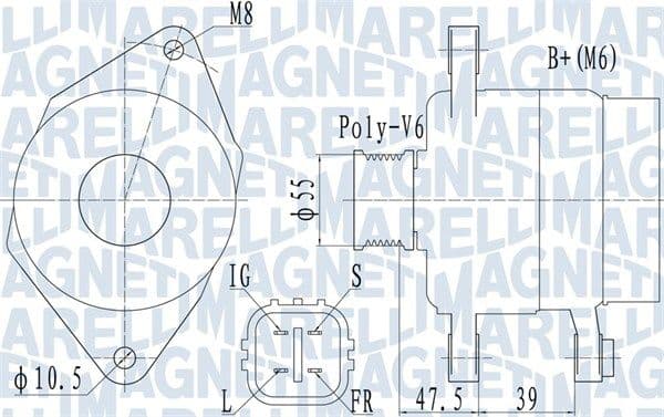 Generator / Alternator MAGNETI MARELLI 063731942010