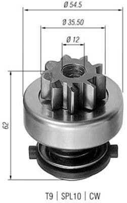 Pinion electromotor MAGNETI MARELLI 940113020282