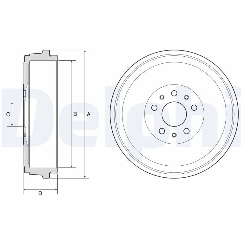 Tambur frana DELPHI BF629