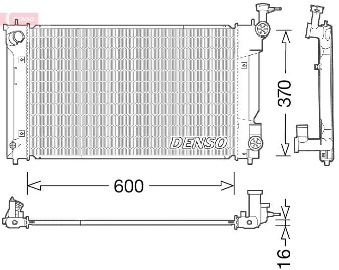 Radiator, racire motor DENSO DRM50094