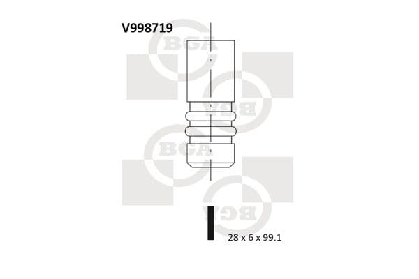 Supapa evacuare BGA V998719