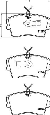 set placute frana,frana disc TEXTAR 2122501