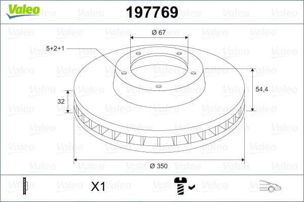 Disc frana VALEO 197769