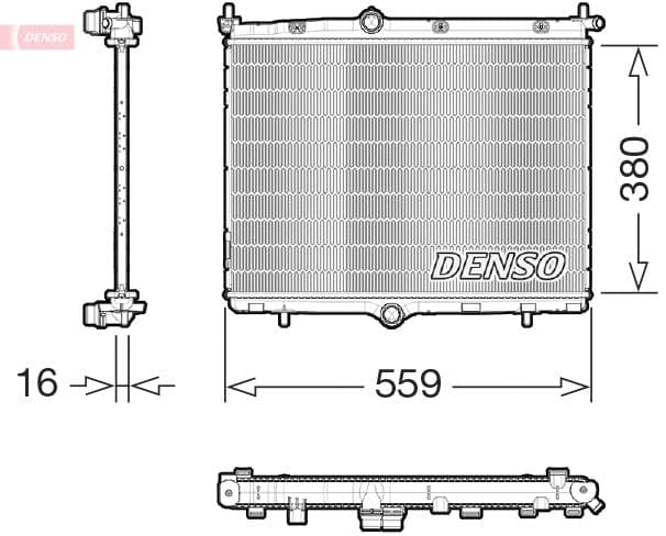 Radiator, racire motor DENSO DRM21106