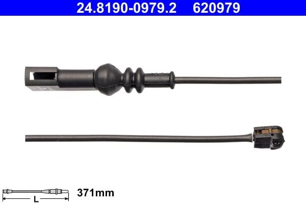 senzor de avertizare,uzura placute de frana ATE 24.8190-0979.2