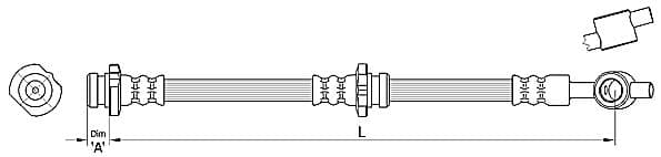 Furtun frana METZGER AUTOTEILE 4110388