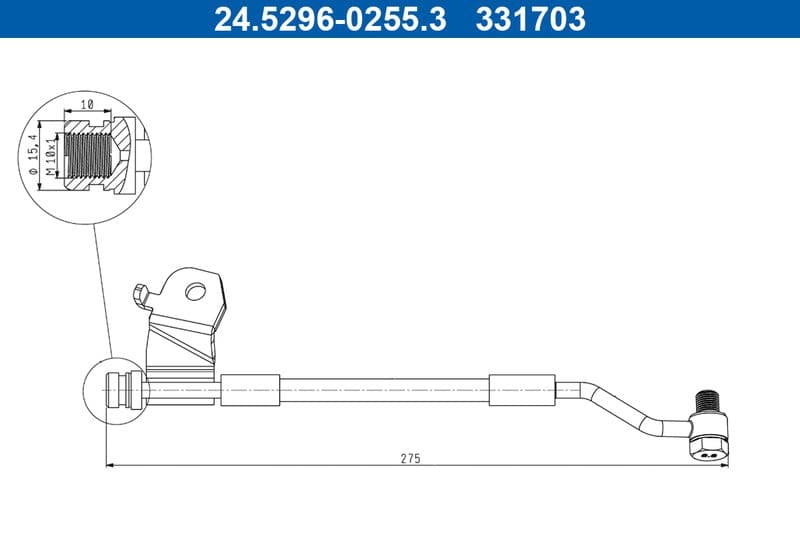Furtun frana ATE 24.5296-0255.3