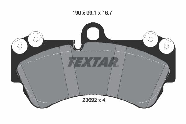 set placute frana,frana disc TEXTAR 2369202