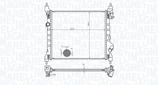 Radiator, racire motor MAGNETI MARELLI 350213178800