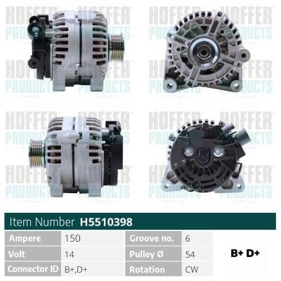 Generator / Alternator MEAT & DORIA H5510398