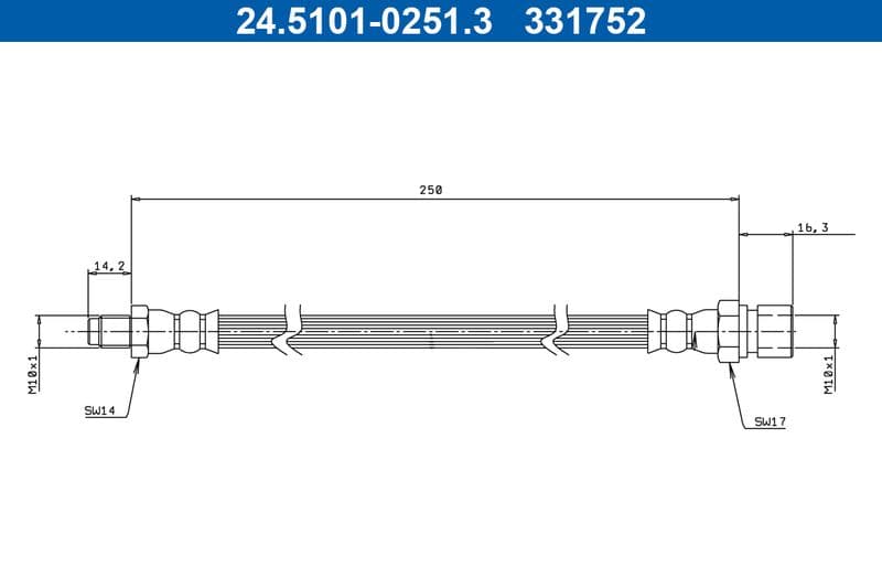 Furtun frana ATE 24.5101-0251.3