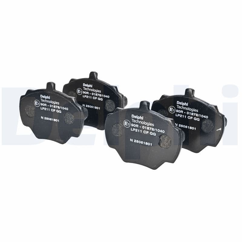 set placute frana,frana disc DELPHI LP211