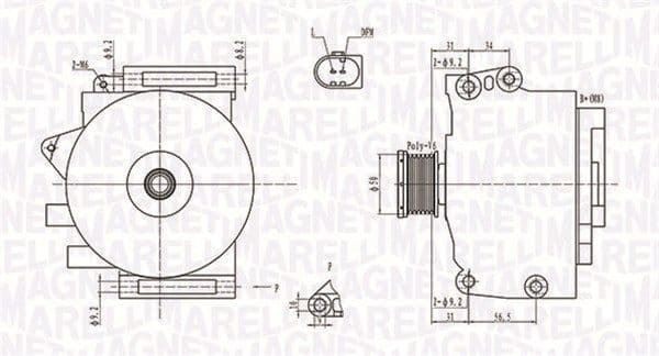 Generator / Alternator MAGNETI MARELLI 063731764010