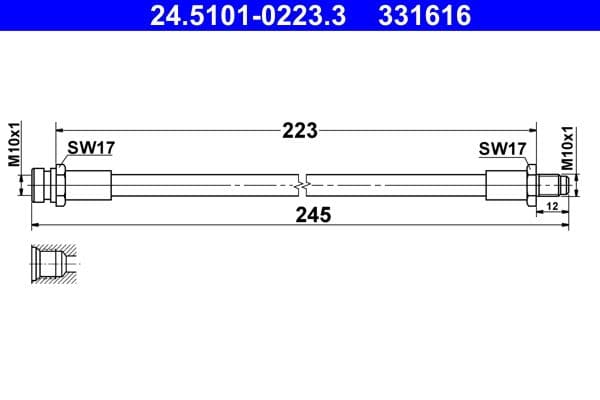 Furtun frana ATE 24.5101-0223.3