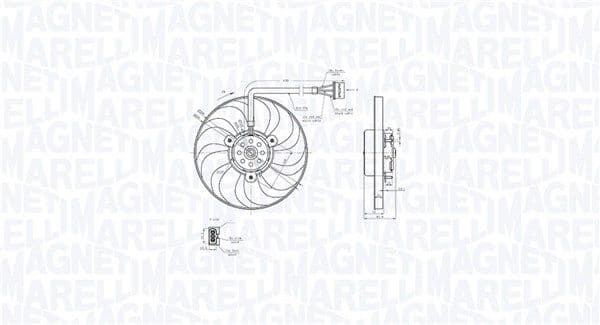 Ventilator, radiator MAGNETI MARELLI 069422883010