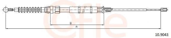 Cablu, frana de parcare COFLE 10.9043