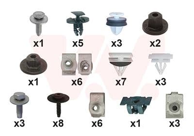 Set montaj, aripa laterala VAN WEZEL 3722796