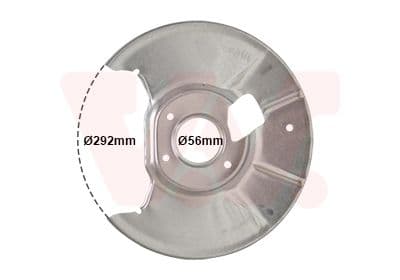 protectie stropire,disc frana VAN WEZEL 2754373