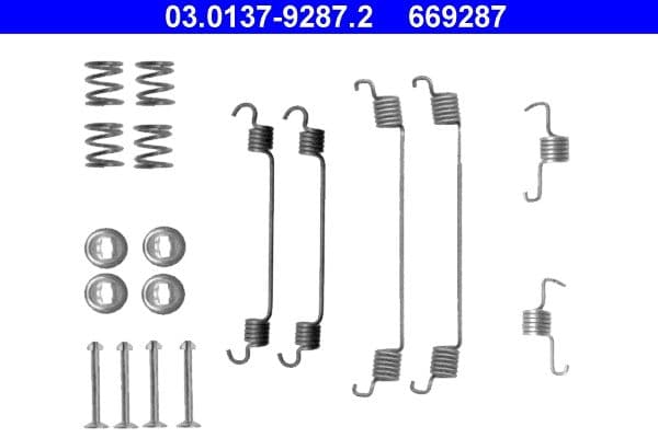 Set accesorii, sabot de frana ATE 03.0137-9287.2