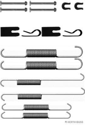 Set accesorii, sabot de frana HERTH+BUSS JAKOPARTS J3562014