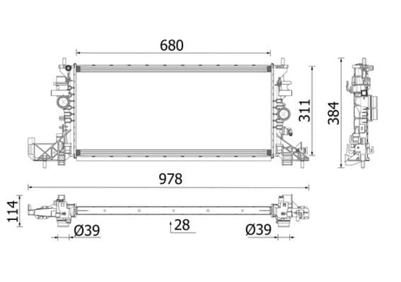 Radiator, racire motor MAHLE BEHR *** PREMIUM LINE *** CR 2699 000P