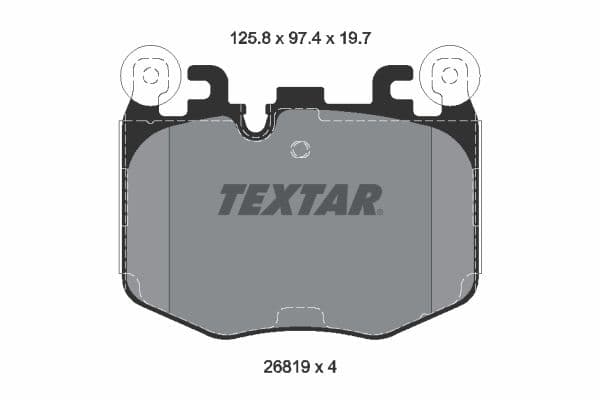 set placute frana,frana disc TEXTAR Q+ 2681901