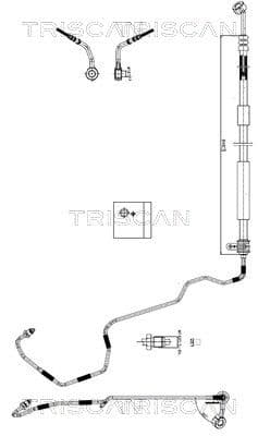 Furtun hidraulic, sistem de directie TRISCAN 8516 43009