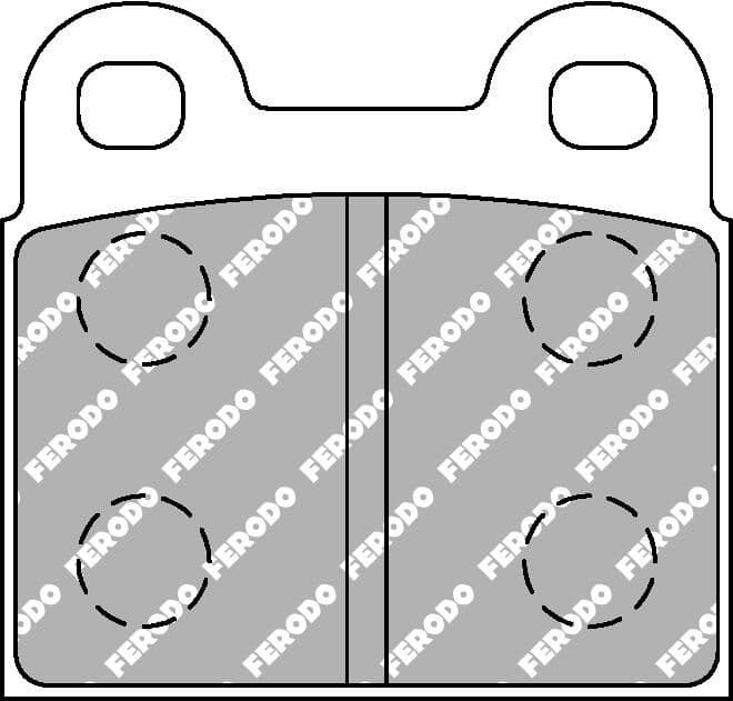 set placute frana,frana disc FERODO RACING DS2500 FCP3H