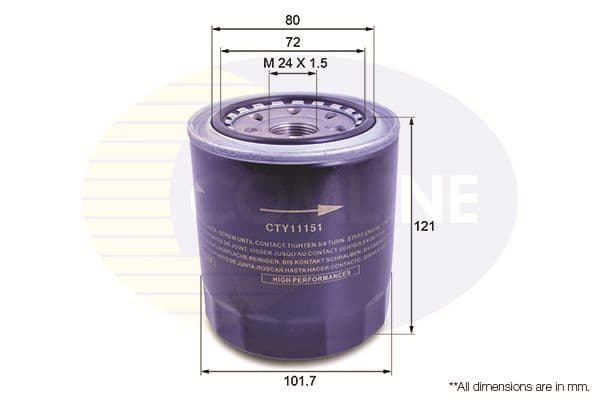 Filtru ulei COMLINE CTY11151