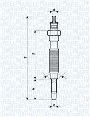 Bujie incandescenta MAGNETI MARELLI 062900072304