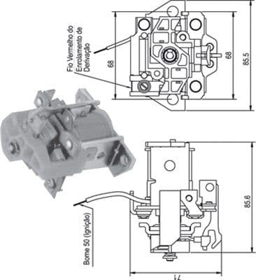 Solenoid, electromotor MAGNETI MARELLI 940113050336
